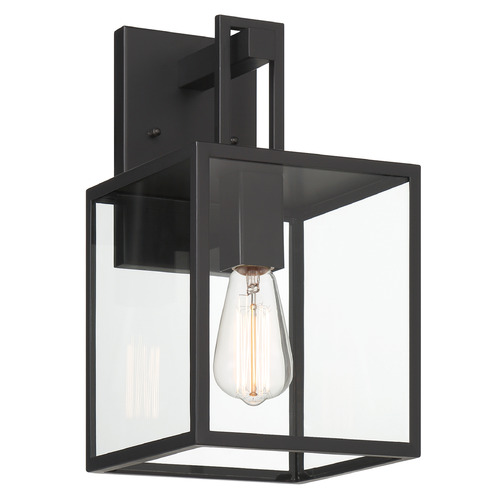 Designers Fountain Preston Matte Black Outdoor Wall Light