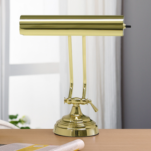 Piano Lamp in Polished Brass by House of Troy Lighting