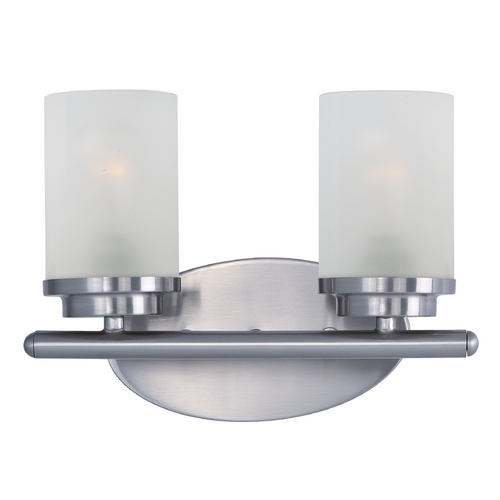 Corona Satin Nickel Bathroom Light by Maxim Lighting