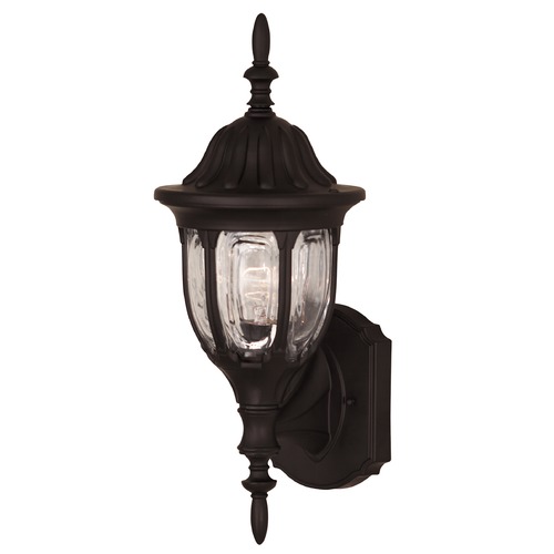 Meridian Black Outdoor Wall Light by Savoy House M50057BK