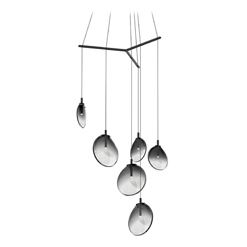 Cantina LED Multi-Light Pendant Black by Sonneman Lighting