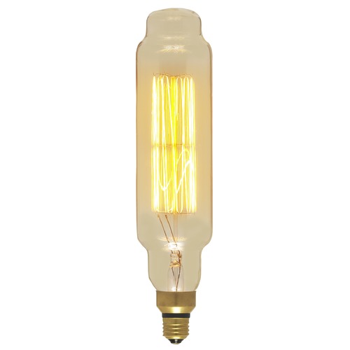 Satco Lighting Satco 60 Watt T24 Incandescent Vintage Style Amber Medium Base 2200K 120 Volt Dimmable S2430