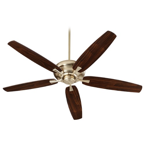 Quorum Lighting Apex Aged Brass Ceiling Fan Without Light by Quorum Lighting 90565-80