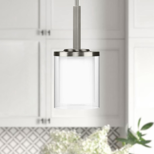 Progress Lighting Mast Brushed Nickel Pendant by Progress Lighting P500192-009