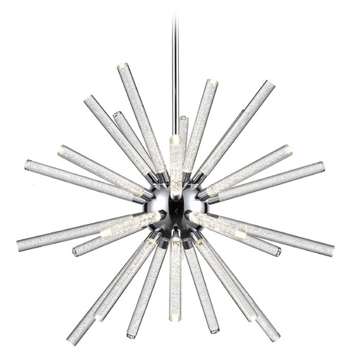 Mid-Century Modern Chrome LED Chandelier 3000K 4080LM by Kuzco Lighting