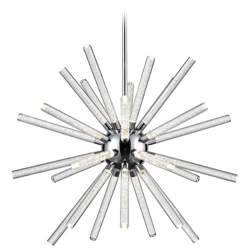 Kuzco Lighting Mid-Century Modern Chrome LED Chandelier 3000K 4080LM by Kuzco Lighting CH71840-CH