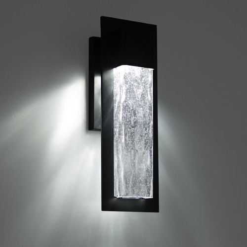 Modern Forms by WAC Lighting Mist Black LED Outdoor Wall Light by Modern Forms WS-W54025-BK