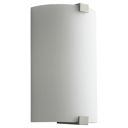 Siren 12.5-Inch LED Glass Wall Sconce in Nickel by Oxygen Lighting