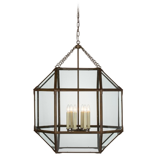 Suzanne Kasler Morris Grande Lantern in Antique Zinc by Visual Comfort Signature