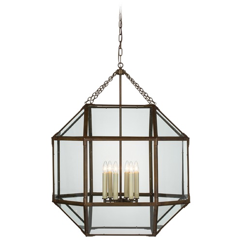 Visual Comfort Signature Collection Suzanne Kasler Morris Grande Lantern in Antique Zinc by Visual Comfort Signature SK5034AZCG