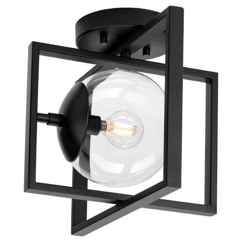 Progress Lighting Progress Lighting Atwell Matte Black Semi-Flushmount Light P350218-31M