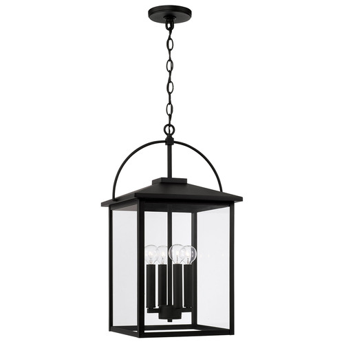Capital Lighting Bryson 23.50-Inch Outdoor Hanging Lantern in Black by Capital Lighting 948042BK