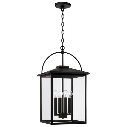 Bryson 23.50-Inch Outdoor Hanging Lantern in Black by Capital Lighting