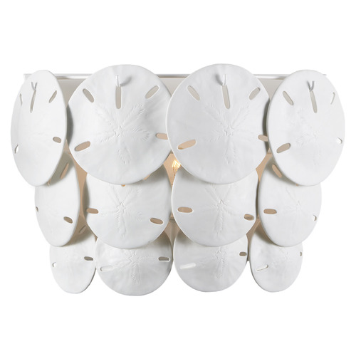 Currey and Company Marjorie Skouras Tulum Sugar White / White Sconce