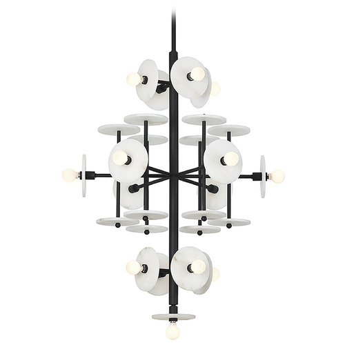 Savoy House Amani Black Cashmere Chandelierby Savoy House 1-1592-15-50