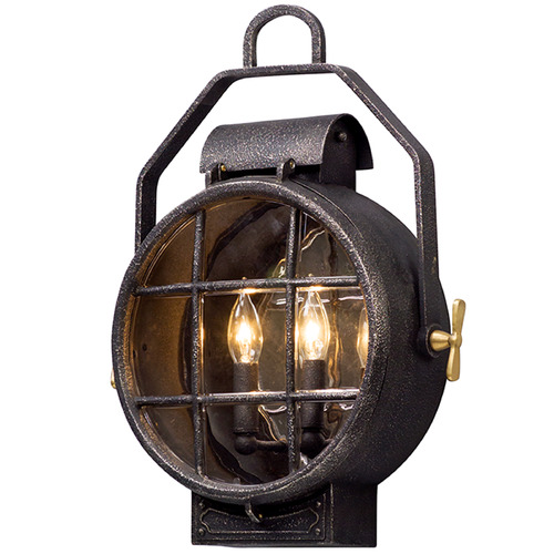 Troy Lighting Point Lookout Aged Pewter Outdoor Wall Light