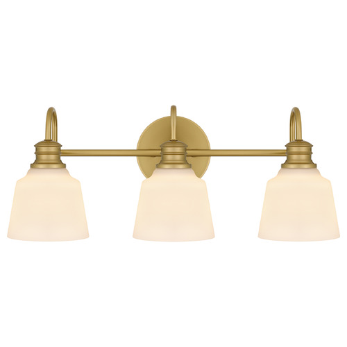Quoizel Lighting Hinton Aged Brass Bathroom Light