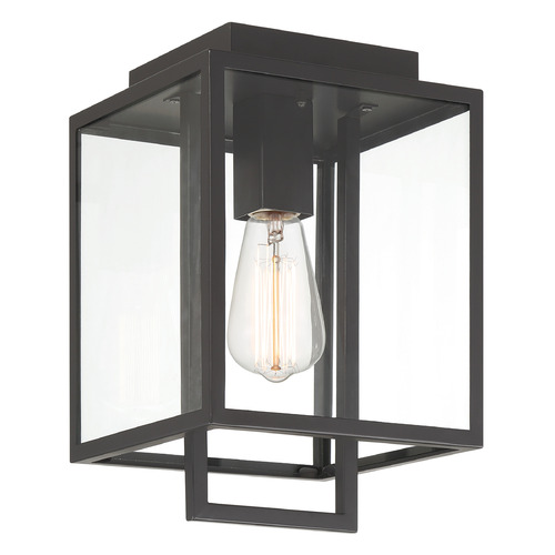 Designers Fountain Preston Matte Black Close To Ceiling Light