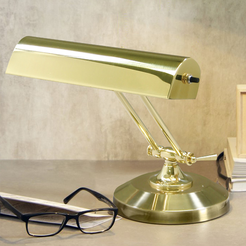 Piano Lamp in Polished Brass by House of Troy Lighting