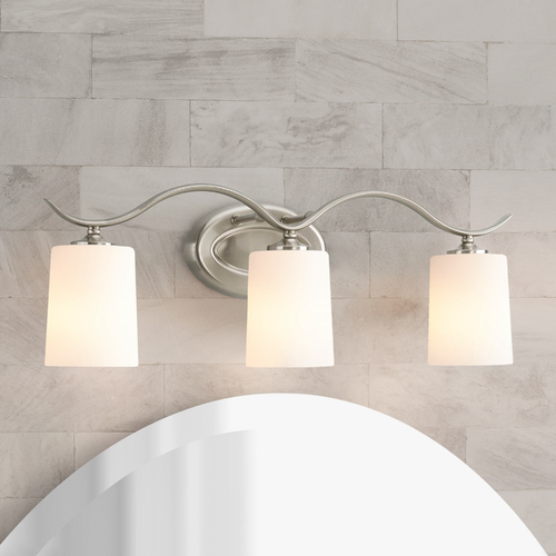 Inspire Bathroom Light in Brushed Nickel by Progress Lighting
