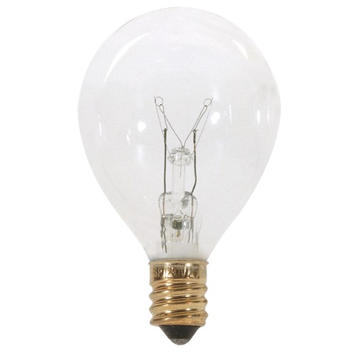 Satco Lighting 10W Clear Incandescent G12.5 E12 Base Light Bulb by Satco Lighting S3844