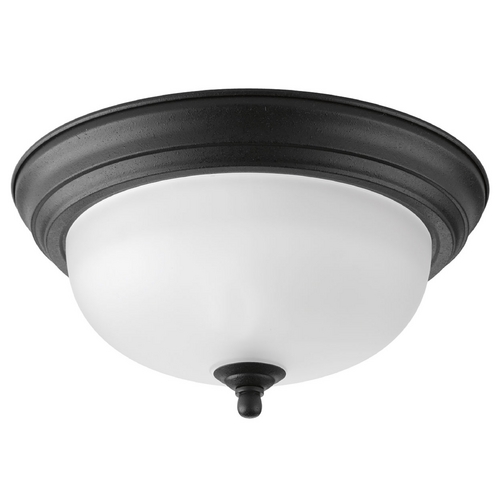 Progress Lighting Melon Forged Black Flush Mount by Progress Lighting P3924-80