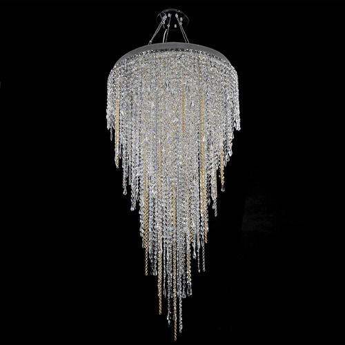 Allegri Lighting Allegri Crystal Tenuta Polished Chrome Pendant Light 028252-010-FR001