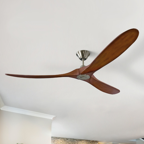Maverick Max 70-Inch Fan in Brushed Steel by Visual Comfort & Co Fan Collection