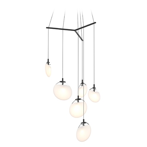 Cantina LED Multi-Light Pendant Black by Sonneman Lighting