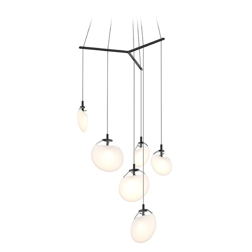 Sonneman Lighting Cantina LED Multi-Light Pendant Black by Sonneman Lighting 2996.25W