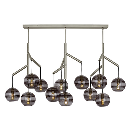Sean Lavin Sedona Triple Chandelier in Nickel by Visual Comfort Modern
