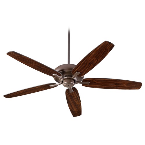 Apex Oiled Bronze Ceiling Fan Without Light by Quorum Lighting