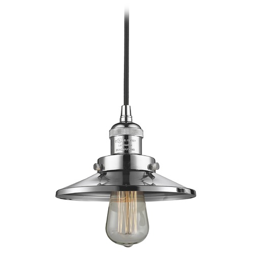 Railroad Polished Chrome Mini Pendant by Innovations Lighting