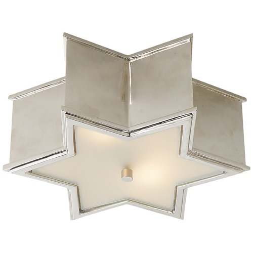 Alexa Hampton Sophia Small Flush Mount in Nickel by Visual Comfort Signature