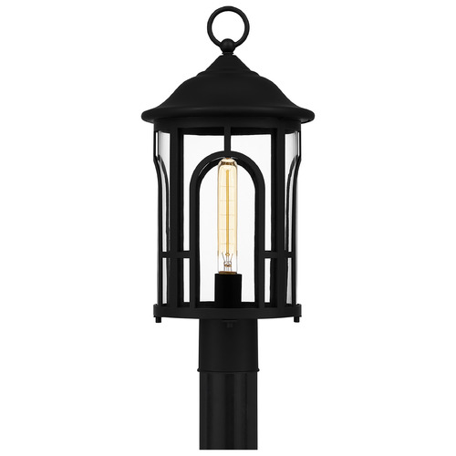 Quoizel Lighting Brampton Post Light in Matte Black by Quoizel Lighting BRM9009MBK