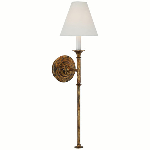 Visual Comfort Signature Collection Thomas OBrien Piaf Tail Sconce in Antique Gild by VC Signature TOB2453AGL