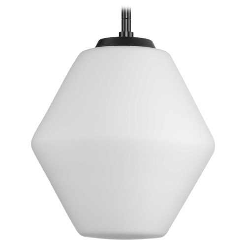 Progress Lighting Safford 1-Light Matte Black Mini Pendant