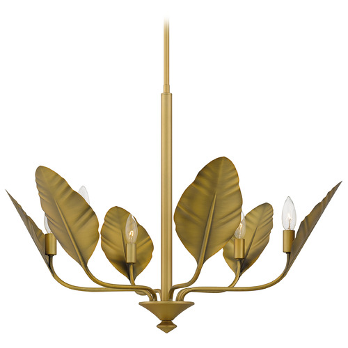 Quoizel Lighting Bayley Aged Brass Chandelier