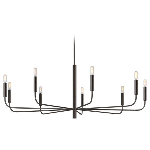 Visual Comfort Studio Collection Ellen Degeneres Brianna Aged Iron Chandelier
