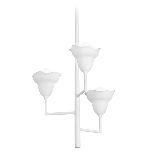 Hudson Valley Lighting Alora White Plaster Mini-Chandelier