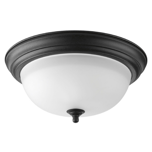 Progress Lighting Melon Forged Black Flush Mount by Progress Lighting P3925-80