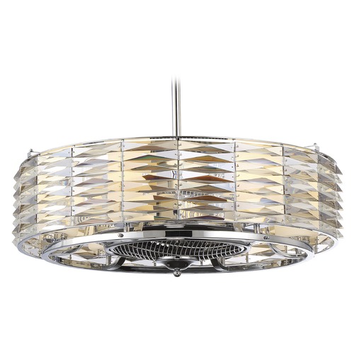 Taurus 29.50-Inch Chandelier Fan in Polished Chrome by Savoy House