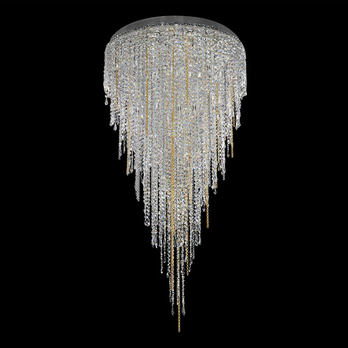 Allegri Crystal Tenuta Polished Chrome Flushmount Light