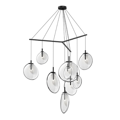 Cantina LED Multi-Light Pendant Black by Sonneman Lighting