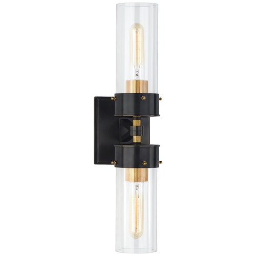 Visual Comfort Signature Collection Thomas OBrien Marais Bath Sconce in Bronze & Brass by Visual Comfort Signature TOB2315BZHABCG