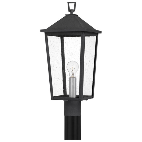 Stoneleigh Post Light in Mottled Black by Quoizel Lighting