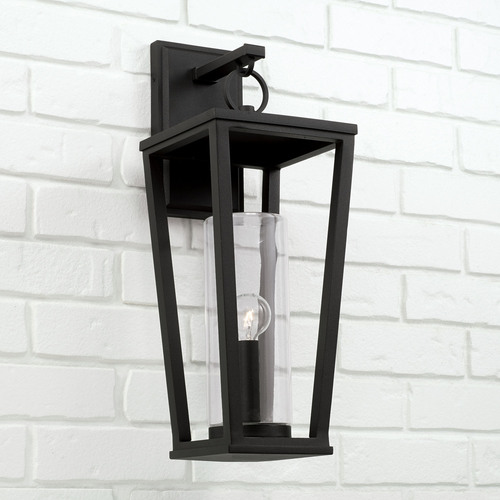 Elliott 20-Inch Outdoor Wall Light in Black by Capital Lighting