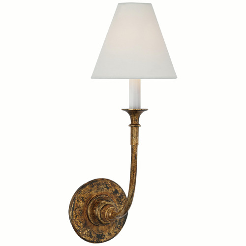 Visual Comfort Signature Collection Thomas OBrien Piaf Single Sconce in Antique Gild by VC Signature TOB2450AGL