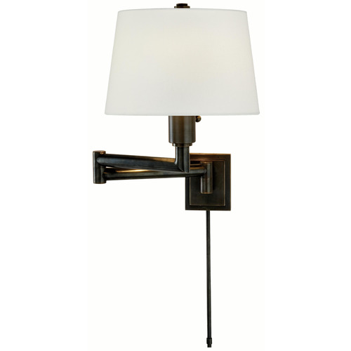 Visual Comfort Signature Collection Chapman & Myers Chunky Bronze Swing Arm Lamp