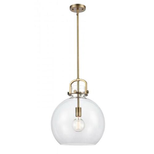 Innovations Lighting Newton Sphere Pendant in Brushed Brass by Innovations Lighting 410-1SL-BB-G410-14CL